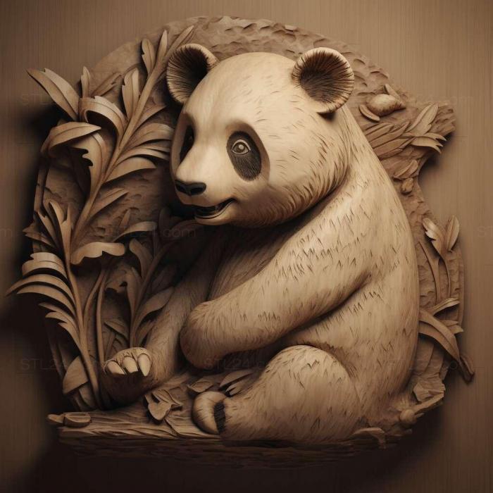 Nature and animals (st Pandaloidea 1, NATURE_6061) 3D models for cnc